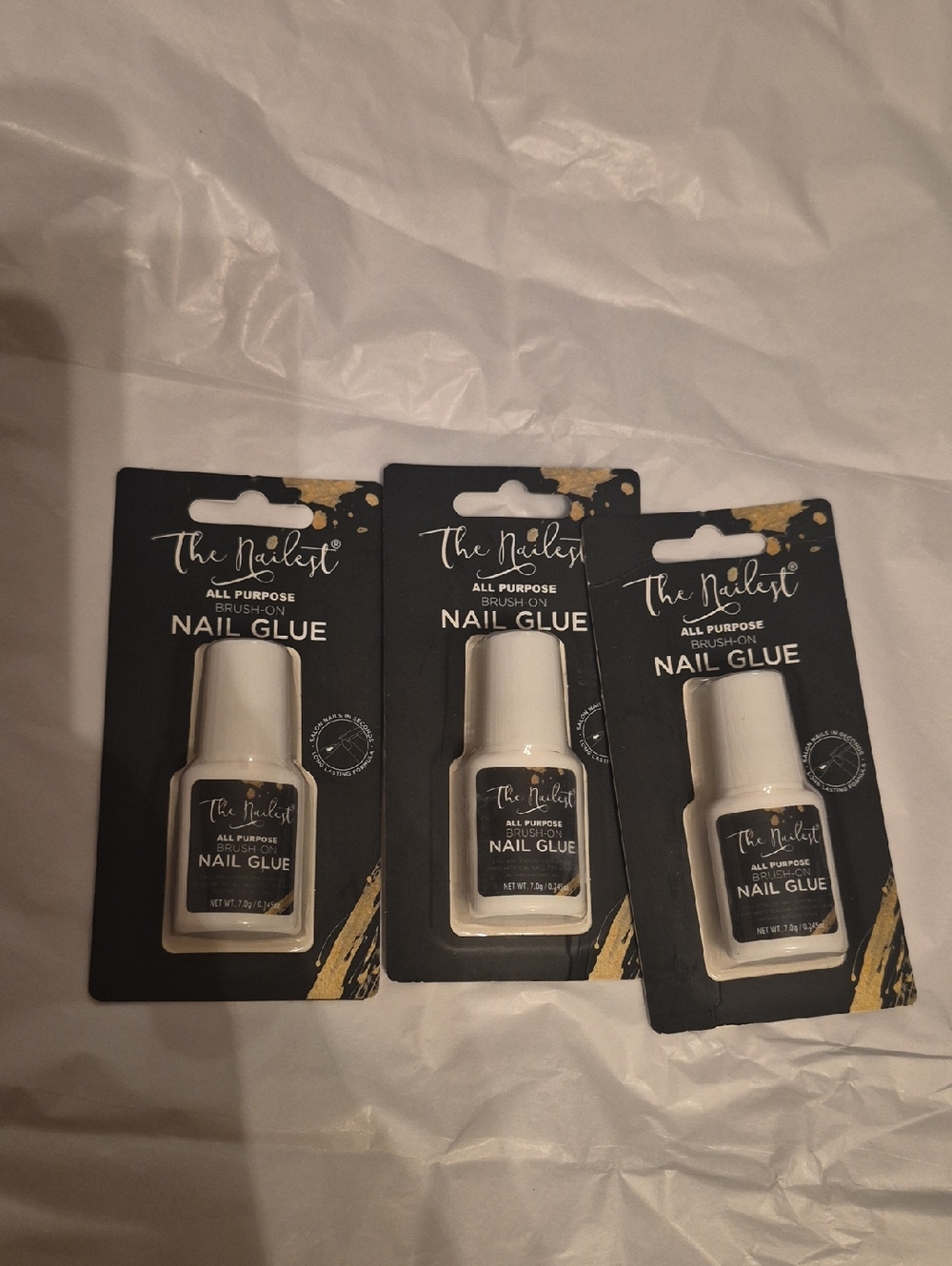 All-Purpose Brush-On Nail Glue 3 For 1